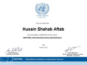 UNCITRAL International Commercial Arbitration