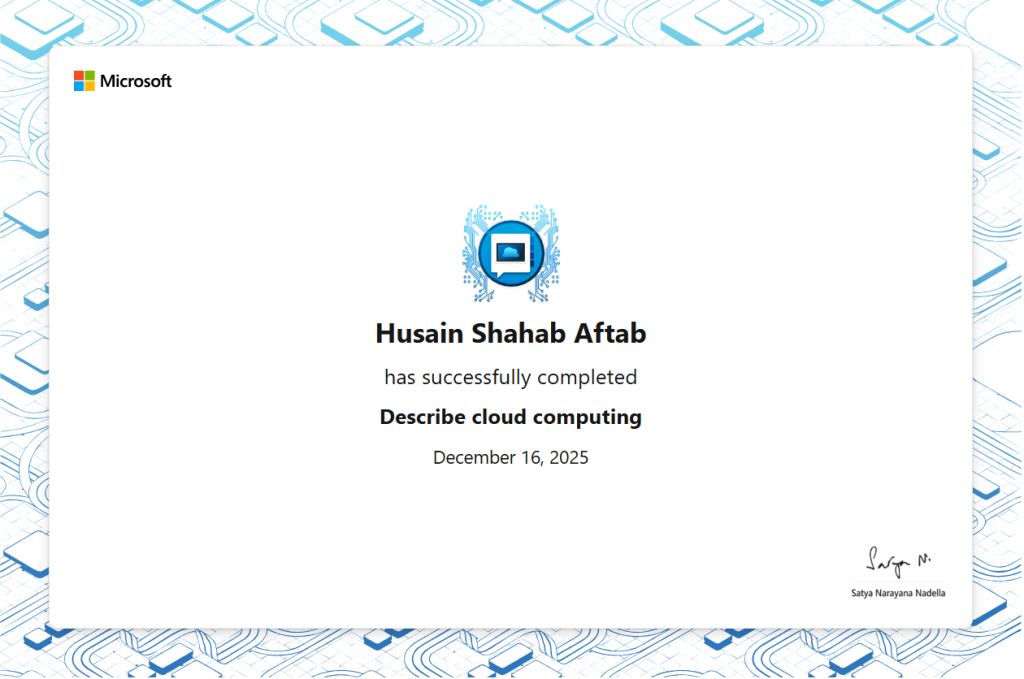 MS Cloud Computing